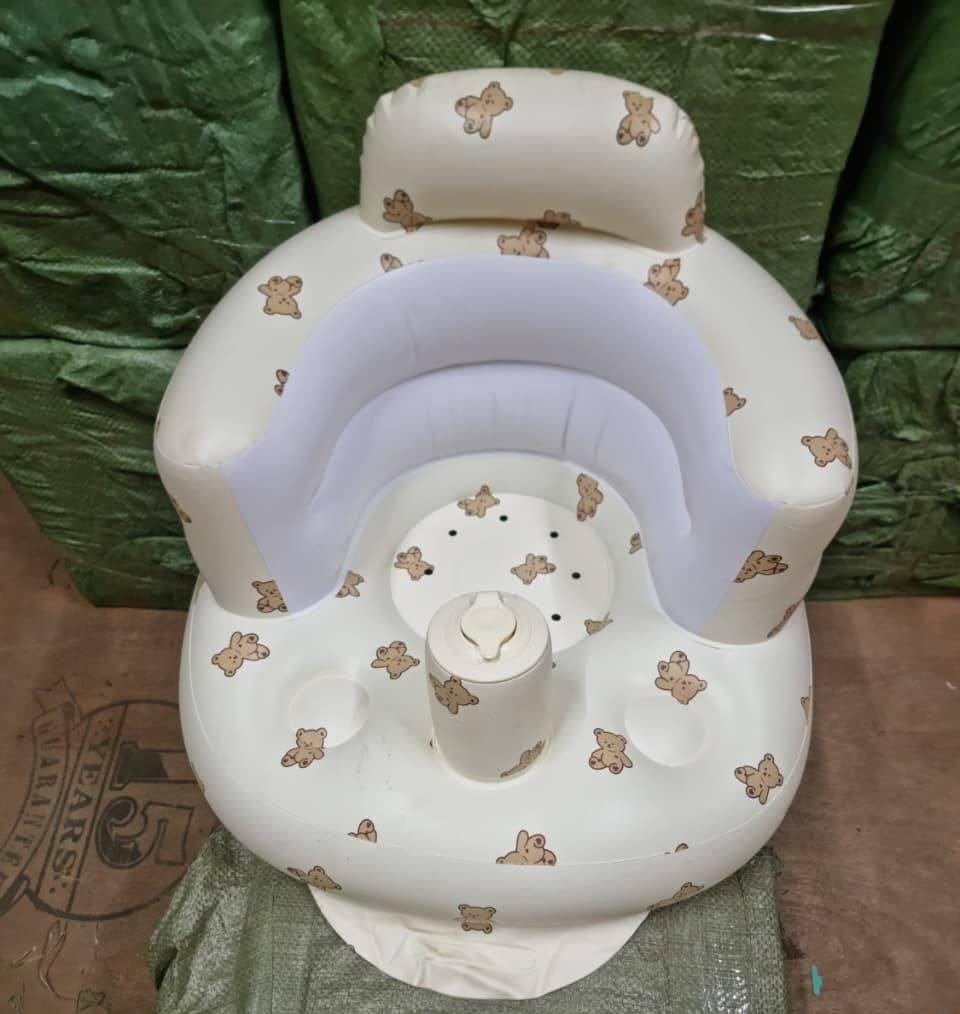 Inflatable Baby Chair | Chair with Built-in Air Pump | Infant Floor Seat | Inflatable Sofa For Kids